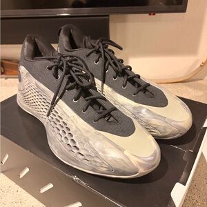 Anthony Edwards Black and Gray Basketball Shoes